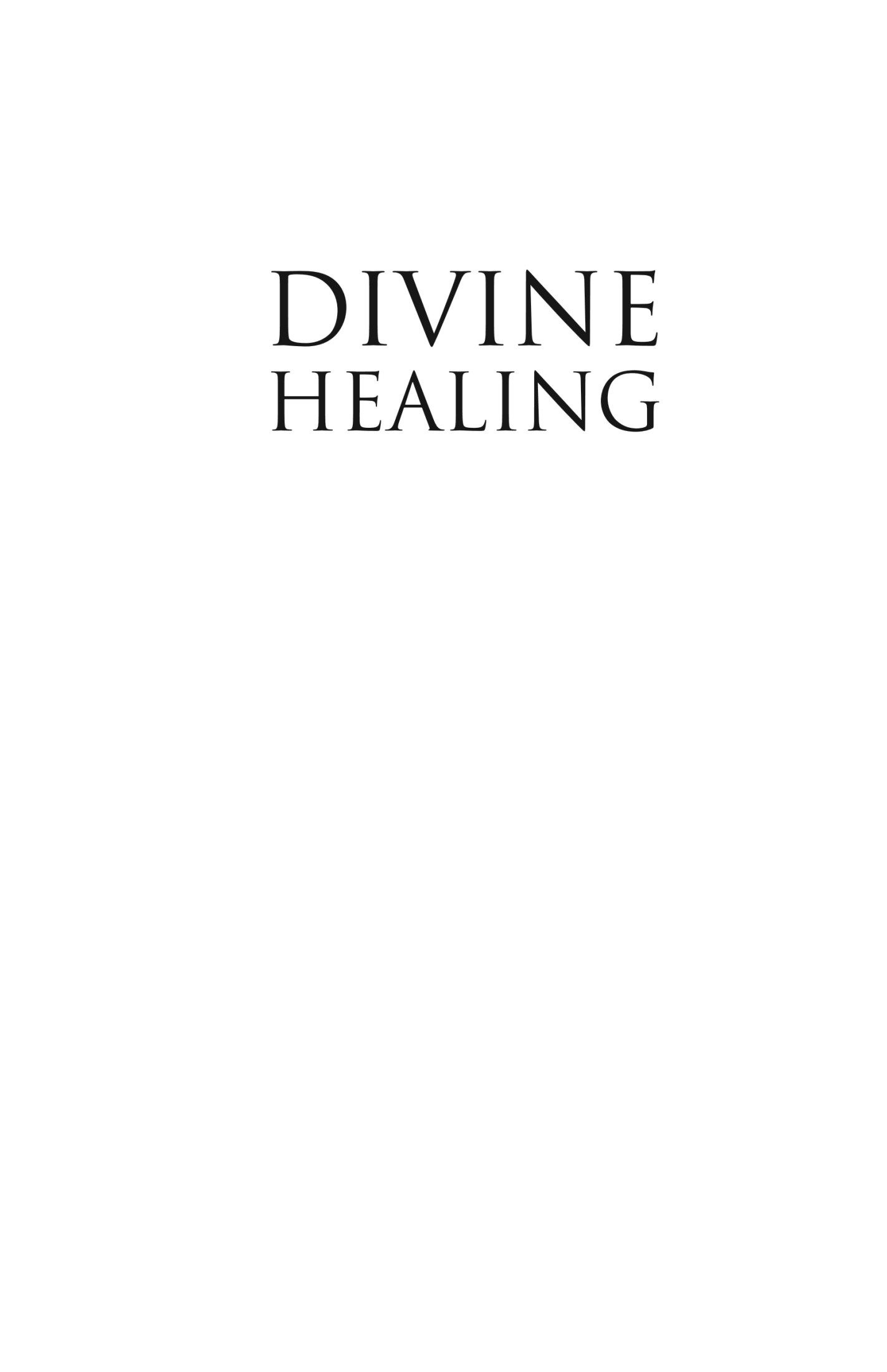 Divine Healing