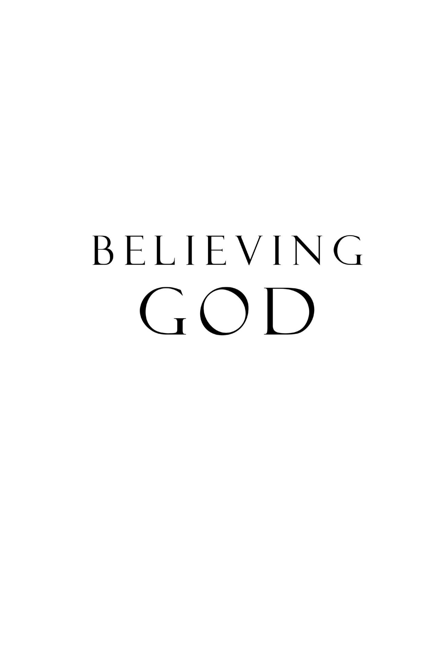 Believing God